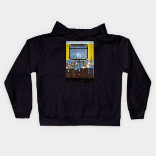 old abandoned train Kids Hoodie